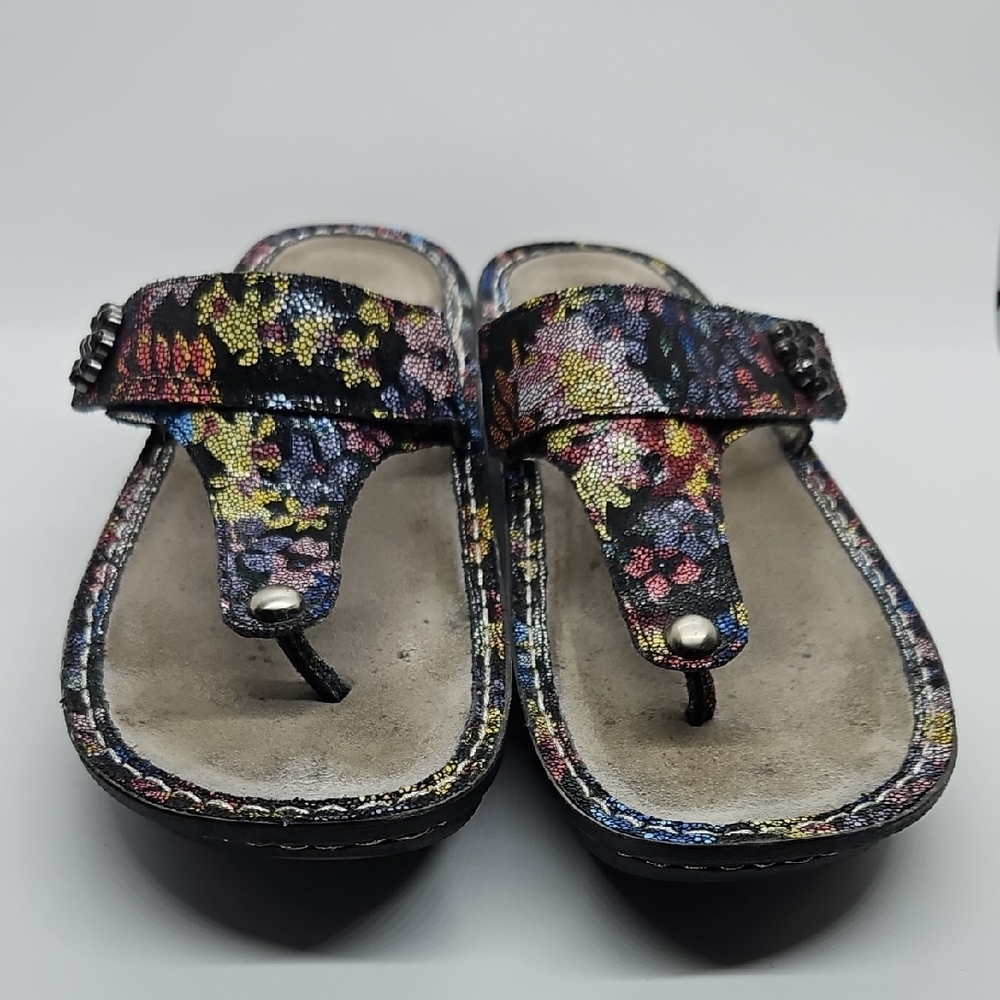 Alegria Carina Noche Flora Sandals Sz41/US10